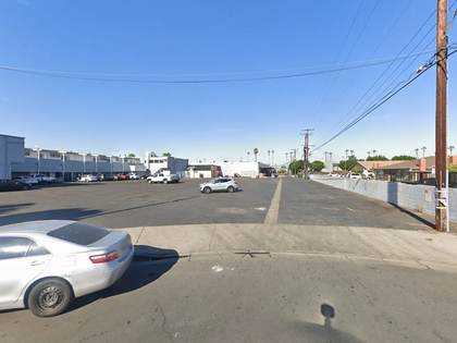 Street level view of the address for Aflatoon Dental Group in Anaheim