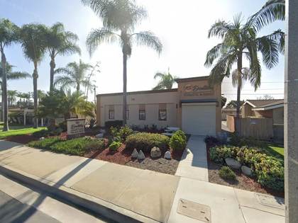 Street level view of the address for Maria B. Balagtas DDS in Anaheim
