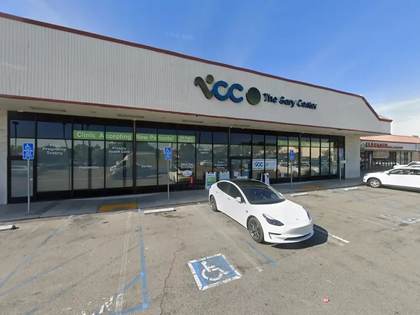 Street level view of the address for Dr. Phuong-Kieu Tran Huynh in La Habra