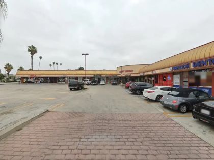 Street level view of the address for Pouria Maleki DDS II in Anaheim