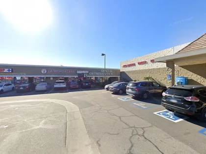 Street level view of the address for Dr. Dineshchandra Makadia in Mira Loma