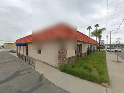 Street level view of the address for Dr. James Clifton Snyder in Fullerton